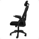 Ver imagem 4 de Cadeira Office Giratória Altura Regulável Sistema Relax Apoio Cabeça Confortável Tela Mesh Preto