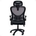 Ver imagem 5 de Cadeira Office Giratória Altura Regulável Sistema Relax Apoio Cabeça Confortável Tela Mesh Preto
