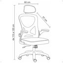 Ver imagem 6 de Cadeira Office Giratória Altura Regulável Sistema Relax Apoio Cabeça Confortável Tela Mesh Preto