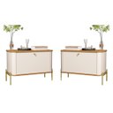 Ver imagem 1 de Conjunto de Mesa de Cabeceira Âmbar Off White Nature