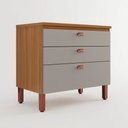 Ver imagem 2 de Balcão Pequeno Cozinha Positano New 100% MDF 3 Gavetas