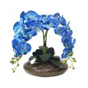 Ver imagem 2 de Arranjo montado com 4 orquídeas flor artificial Blue