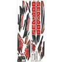 Ver imagem 1 de Kit Adesivo Faixa Jet Ski Seadoo Gts 97 Preto e Vermelho