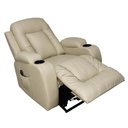 Ver imagem 7 de Poltrona do Papai com Massagem Aquecimento Austin Elevação Lift 150º PU Bege G31 - Gran Belo