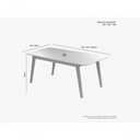 Ver imagem 3 de Mesa de Jantar Elegance JCM Movelaria Cinamomo 1,60 m