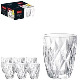 Conjunto 6 Copos de Vidro Diamond 270ml - 1