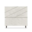 Ver imagem 1 de Cabeceira Estofada Queen Cristal 160cm Boucle Cinza Claro