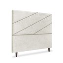 Ver imagem 3 de Cabeceira Estofada Queen Cristal 160cm Boucle Cinza Claro
