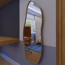 Ver imagem 4 de Espelho Orgânico Corpo Inteiro 170cm com Moldura em Alumínio:bronze