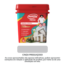 Ver imagem 3 de Tinta Acrílica Premium Semi Brilho 18L Cor Cinza Preguiçoso Antimofo Baixo Odor Durín