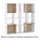 Ver imagem 5 de Nicho Organizador Sonho 16 Prateleiras Branco/aveiro - Movelbras