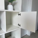 Ver mais imagens de Conjunto Estante com 8 Portas de Abertura Lateral Wally Preto/Branco Artany