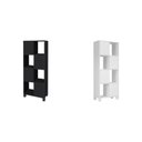 Ver imagem 2 de Conjunto Estante com 8 Portas de Abertura Lateral Wally Preto/Branco Artany