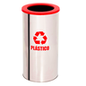 Lixeira Coleta Seletiva Aro 50l de Aço Inox: Amarelo - 6