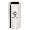 Lixeira Coleta Seletiva Aro 50l de Aço Inox: Amarelo - 8