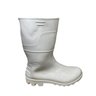BOTA PVC BRANCA CANO CURTO MÉDIO 28CM SAFETY BOOTS SEM FORRO KADESH CA 42149 Média 40 - 1