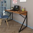 Ver imagem 2 de Mesa de Escritório Industrial 120cm Tampo em MDF Base Metal Noronha - Straub Web