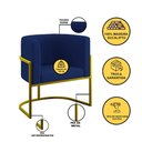 Ver imagem 5 de Kit 04 Cadeiras Poltrona Lua Gold Balaqui Azul Marinho