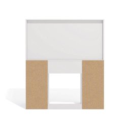 Penteadeira 1 Porta E 5 Gavetas Branco Brilho - 3