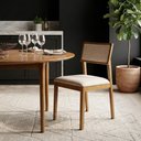 Ver imagem 2 de Cadeira de Jantar e Living Millie Estofada Linho - Desk Design