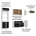 Ver imagem 4 de Armário de Cozinha Completa 290cm Branco/Preto/Rustic Safira Madesa 14