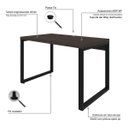 Ver imagem 7 de Escrivaninha Mesa Escritório Home Office 1,20x0,70 Yon 40mm Terra Cota