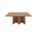 Ver imagem 3 de Mesa de Jantar Dubai Base em Madeira Maciça Tampo Ret.- Amêndoa - Tampo 160x90cm Laminado Cinamomo