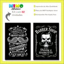 Ver imagem 4 de Kit 2 Placas Mdf Quadro Decoração Barbearia Studio 28,7x22cm