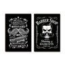 Kit 2 Placas Mdf Quadro Decoração Barbearia Studio 28,7x22cm - 1