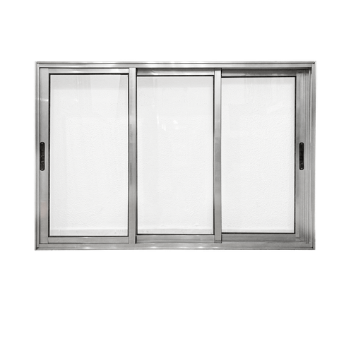 Vitro de Aluminio 3 Folhas Móveis sem Grade Linha Premium:1,00 X 1,20/brilhante