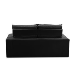 Sofá Retrátil e Reclinável 3 lugares com Molas 1,80m Lais Suede Preto Adonai Estofados - 8