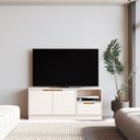 Ver imagem 1 de Rack para TV até 55 Polegadas 2 Portas 1 Gaveta 100% MDF 140cm Modular Bege