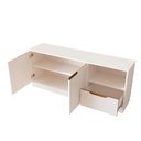 Ver imagem 4 de Rack para TV até 55 Polegadas 2 Portas 1 Gaveta 100% MDF 140cm Modular Bege