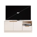 Ver imagem 6 de Rack para TV até 55 Polegadas 2 Portas 1 Gaveta 100% MDF 140cm Modular Bege