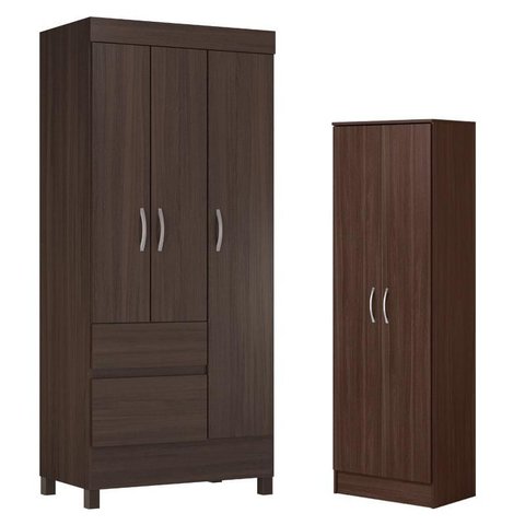 Guarda Roupa Solteiro Wind com Multiuso Golden Café - Demóbile