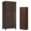 Ver imagem 1 de Guarda Roupa Solteiro Wind com Multiuso Golden Café - Demóbile