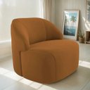 Ver imagem 2 de Kit 2 Poltronas Organica Decorativa Eloa Veludo Terracota - Londrilar