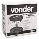 Ver imagem 6 de Banqueta Giratória Regulável para Mecânico com Bandeja Porta Ferramentas Preta Vonder