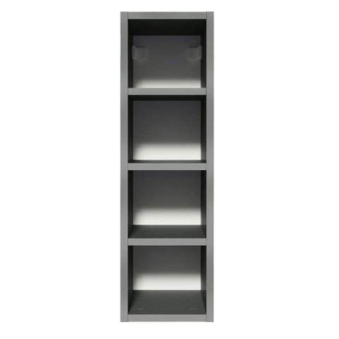 Adega 20 Cm Com 4 Nichos Cinza Nice Madesa Cinza