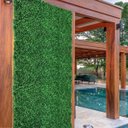 Ver imagem 7 de Kit 12 Placas Folhagens Artificiais Amendoim Jardim Vertical em Áreas Cobertas, Gourmet e Salas