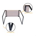 Ver imagem 6 de Aparador para Loja Vitrine Base Preto Tampo Naturale 900 Mm