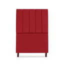 Ver imagem 4 de Cabeceira Cama Box Solteiro Queen Estofada Carla 100cm Suede:vermelho