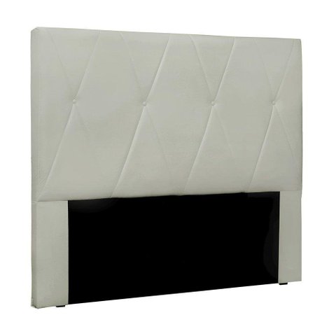 Cabeceira Cama Box Queen Aquilla 160Cm Veludo Branco Navajo