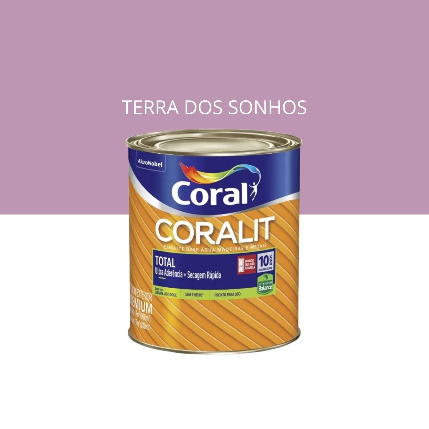 Coral Coralit Sr Total Balance Base Agua Acetinado Base P 3,2l Esmalte Sintetico Ultra Aderente Seca - 2