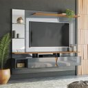 Ver imagem 5 de Painel para Tv de até 55" 2 Portas Illume Cinza Perolizado/tauari Toque Bp
