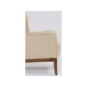 Ver imagem 7 de Poltrona Decorativa Realeza Base Madeira Linho Marfím - Larbelle