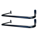 Ver imagem 2 de 2 Araras de Parede para Roupas 60cm Organização Loja Closet Aço Robusto Preto
