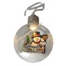 Bola Enfeite Arvore Natal Natalino Led Boneco de Neve Enfeite Decoraçao Iluminaçao Suave Ambiente Fe - 1