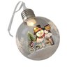 Bola Enfeite Arvore Natal Natalino Led Boneco de Neve Enfeite Decoraçao Iluminaçao Suave Ambiente Fe - 6