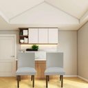 Ver imagem 5 de Kit 06 Cadeiras Para Sala De Jantar Tóquio Pés palito Suede Bege - D'Classe Decor
